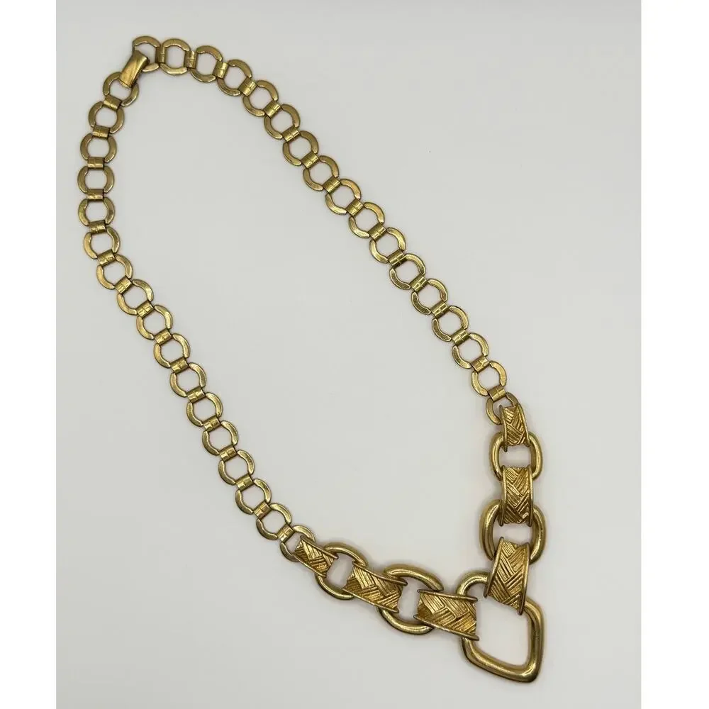 Gold & Faux Pearl Necklace Set – 2 Pc Statement Chains